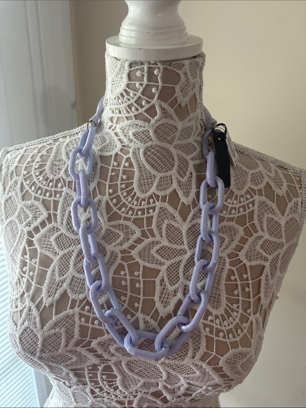 NWT J. Crew Lavender Chain Link Necklace